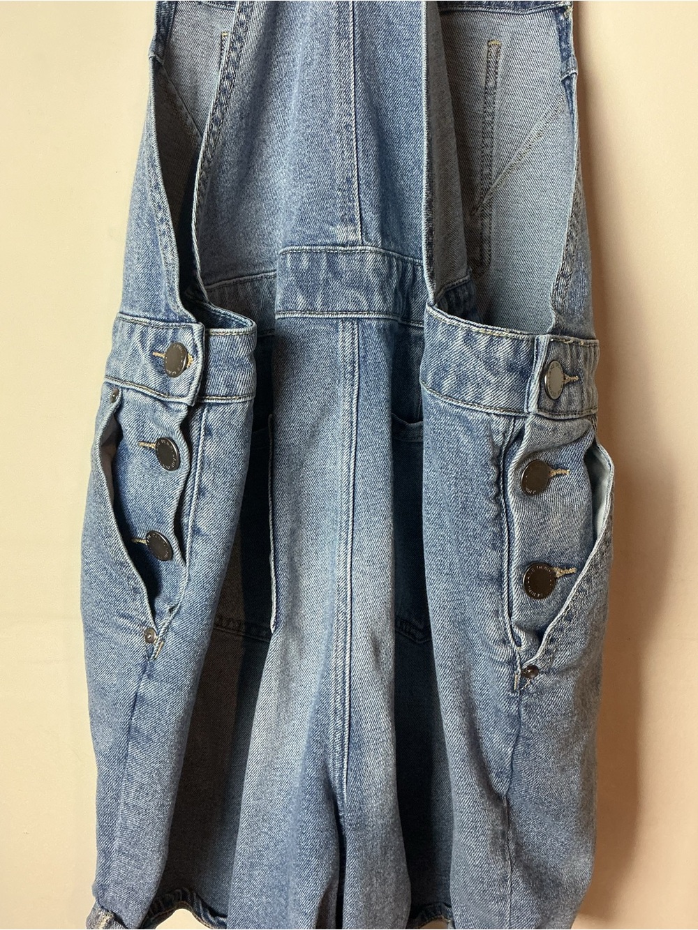 Lane Bryant Plus Size Denim Overall Shorts Women's Size 18 - Picture 3 of 5
